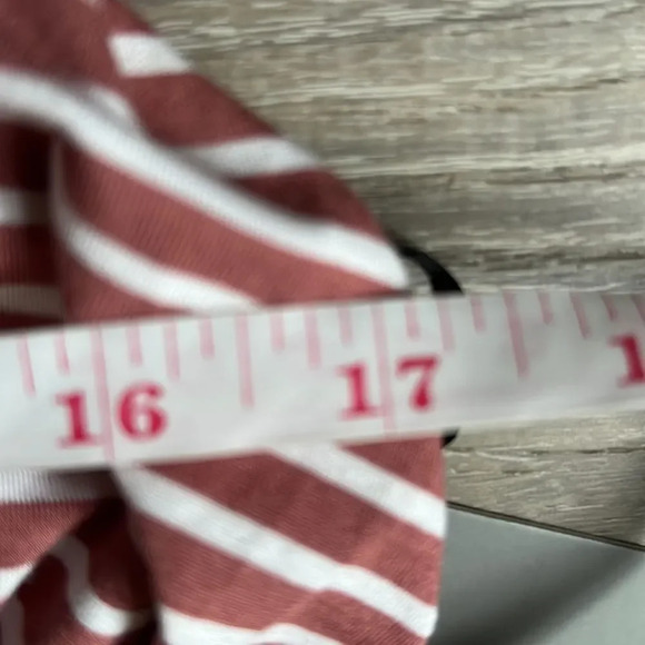 NWT Lovers + Friends Coco Red Striped Wrap Dress Draped Overlay - Picture 7 of 8